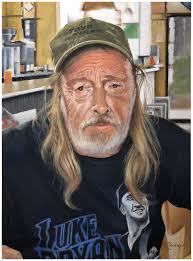 Watercolor painting of a foggy harbor in the Florida Keys