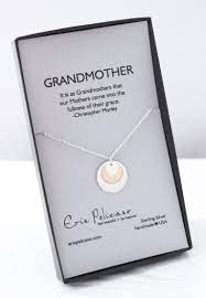 ( 1) large linda circle pendant necklace in gold plating with diamond. Grandmother Necklace Shop Erin Pelicano Jewelry