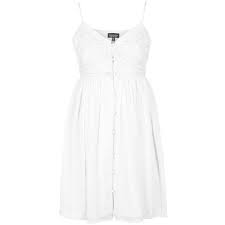 Topshop Button Down Sundress Cute Dress Outfits Top Shop Dress White Dress