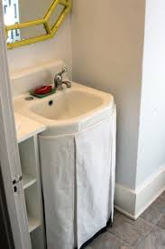 bathroom sink skirt, sink skirt