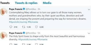 Gafă de protocol, imediat după ce papa francisc a ajuns în românia. Ce A Scris Papa Francisc Pe Twitter DupÄƒ Sosirea In Romania Stiri Md Stiri Md