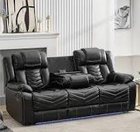 ‫Amazon.com: כורסת ספה Power Recliner 3 מושבים עם מטען אלחוטי ...‬‎