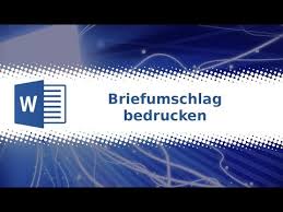 Check spelling or type a new query. Word 2019 Briefumschlag Bedrucken Tutorial Deutsch Youtube