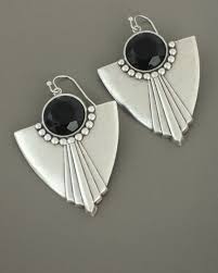 Vintage Jewelry Art Deco Earrings Silver Earrings Black Etsy Art Deco Earrings Silver Art Deco Earrings Deco Jewelry