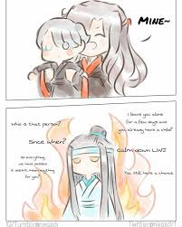 Dengan tidak mengindahkan hak orang lain; That Part Was Hilarious Poor Lan Zhan Modaozushi Weiwuxian Lanwangji Lansizhui I Don T Own Anything Art Belongs To Anime Funny Gusu Cute Chibi