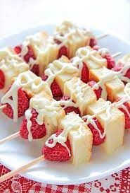 Pin By Polina Kosinina On Deserty Food Strawberry Shortcake Kabobs Strawberry Kabobs