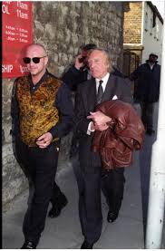 Charlie Kray And Dave Courtney Leaving W English Funeral Directors On Bethnal Green Road After Arranging Ronnies Funer The Krays Funeral Director Bethnal Green