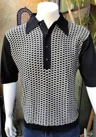 Black And White Polo Shirt Mens Your Place To Buy And Sell All Things Handmade Black And White Shirt Knit Men Knit Shirt