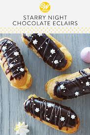 Starry Night Chocolate Eclairs Recipe French Dessert Recipes Dessert Recipes Food