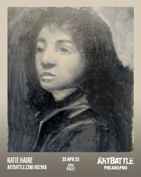 🎨 Artist Spotlight: Katie Haire ✨ We can't wait to see what @katiehaireart  creates during Art Battle Philly