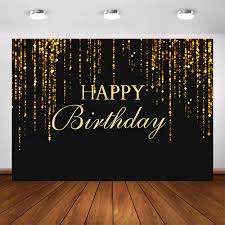 Birthday party bengal lights, fireworks decorative elements for greeting cards. Birthday Party Decoration Backdrop Golden Black Sparkly Gold Glitter Birthday Banner Photography Background Photocall Photoshoot Background Aliexpress