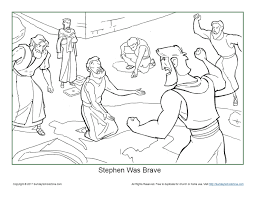 Showing 12 colouring pages related to stephen and stoning. Stephen Was Brave Coloring Page On Sunday School Zone