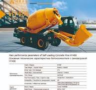 HY400 4.0M³ Self Loading Concrete Mixer – Qingzhou Hongyuan ...