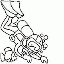 Fish Crafts Kids Fish Crafts Submarine Coloring Pages Diver Art Scuba Diver