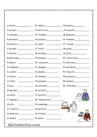 Las Profesiones Ejercicios Para Aprender Espanol Las Profesiones En Ingles Aprender Espanol