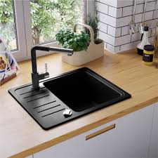 Holen sie sich noch heute hohe rabatte. Granite Kitchen Sink Single Basin Black