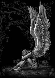 GOTHIC ANGEL WINGS - QUALITY CANVAS ART PRINT- Poster 24x18" | eBay