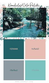 Wanderlust Color Palette Www Lovekait Com Brand Colour Schemes Color Stories Color Schemes