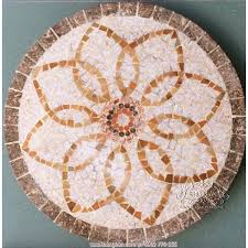 Mẫu Bàn Hình Tròn Gạch Ghép Mosaic- Nghệ Thuật Từ Đôi bàn Tay
