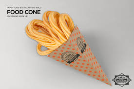 Their realistic paper texture makes you feel like your eyes are touching the surface from the first sight. Paper Food Cone Packaging Mockup Ad Ad Show Layered Work Churros Packaging Mockup Food Box Packaging Free Packaging Mockup