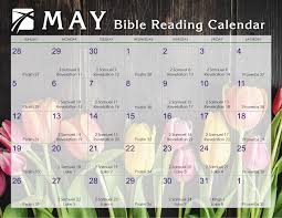 May 2019 Daily Bible Reading Calendar In Gods Image