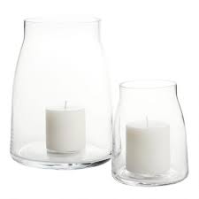 Sold and shipped by eforcity. Clear Glass Marlow Hurricane Candleholder World Market