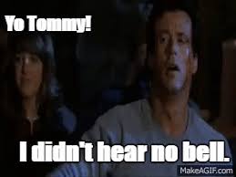 It's coming from inside your head. Rocky I Didn T Hear No Bell On Make A Gif