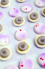 Your sweet macrons stock images are ready. Okinawan Sweet Potato Macarons