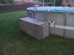 Pool Filter Box Made From Old Fence Panels Above Ground Pool Pumps Above Ground Pool Landscaping Cheap Above Ground Pool