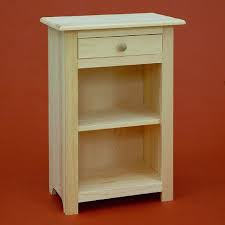 Jamaica One Drawer Nightstand 12 X 20 X 28 Pine Wood End Tables With Drawers Unfinished Pine Furniture End Tables