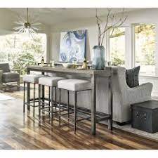 Universal Furniture Curated Greystone Mitchell Console With Stools 749803 Bellacor Bar Table Behind Couch Home Decor Console Table With Stools