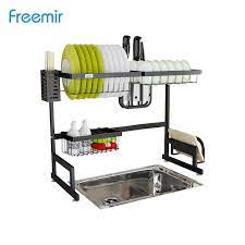 Cermin bundar untuk wastafel toilet dinding kamar mandi: Freemir Rak Piring Wastafel Tempat Peniris Cuci Piring Stainless Steel Kitchen Rack Dapur Serbaguna Shopee Indonesia