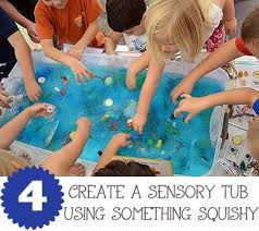 Fun Things To Do At A Birthday Party Create A Sensory Tub Using Something Squishy 10 Fun Things To Do With Your Water Table Spy Party Spy Birthday Parties Shark Themed Birthday Party