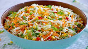Shred the lettuce into very thin stripes. How To Make Nigerian Vegetable Salad Very Detailed Recipe Zeelicious Foods Youtube