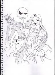 Feel free to print and color from the best 40+ jack and sally coloring pages at getcolorings.com. Sally Nightmare Before Christmas Coloring Pages Sally Outline Novocom Top