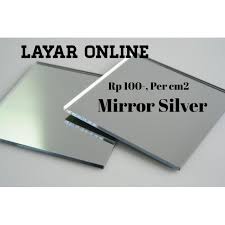 Acrylic sheet mirror silver ( aklirik cermin silver lembaran )rp1.250.000: Acrylic Mirror Silver 2mm 65x65cm Akrilik Lasercut Kaca Cermin Shopee Indonesia