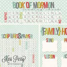 Printable Lds Charts Book Of Mormon Reading Chart Fhe