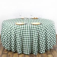 Black And White Checkered Chair Sashes Buffalo Plaid Tablecloth 108 Round White Green Checkered Gingham Polyester Tablecloth In 2020 Gingham Tablecloth Table Cloth Plaid Tablecloth