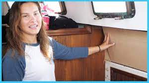 Step 5 in our van build series: 76 Adding Salon Storage Cabinets Learning The Lines Diy Sailing Youtube