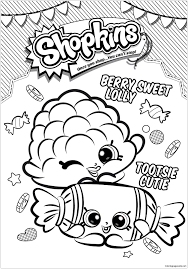 Kooky cookie shopkin coloring page from shopkins season 1 category. Berry Sweet Lolly And Tootsie Cutie Shopkin Coloring Pages Shopkins Coloring Pages Coloring Pages For Kids And Adults