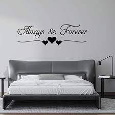 Maybe you would like to learn more about one of these? Amazon Com Yokiki Always Forever Vinyl Wall Decals Home Decor Couples Room Decoration Bedroom Decor Wall Stickers Tools Home Improvement