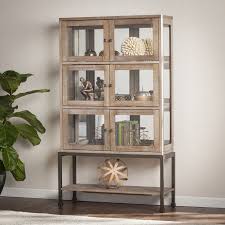 Pantin Lighted Curio Cabinet Furniture Living Room Glass Cabinet Cabinet Decor