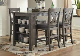 A wide range of colors and materials by the famous american manufacturers straight to your dining room! Caitbrook Gray 5pc Counter Height Dining Set Evansville Overstock Warehouse