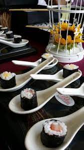 Sushi On Spoon Catering Buffet Food Desserts
