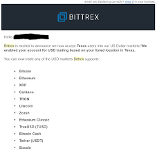Btc to usd rate for today is $32,144. Just Got An Email From Bittrex Saying That Usd Trading Is Now Available For Texas Btc Eth Xrp Ada Etc Cryptocurrency