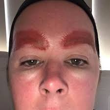 Tattooed Make Up Gone Wrong Microblading Eyebrows Permanent Makeup Eyebrows Microblading