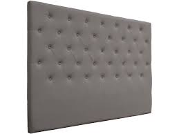 La simplicité de la tête de lit pour un couchage de 160 cm en tissu de couleur taupe de la collection milan est mise en valeur par l'implantation de clous de tapissier en métal sur le pourtour de la tête de lit. Tete De Lit Capitonnee Deco 169 Cm Taupe En Pvc 92568 92575
