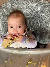 Creative solution for babysitting and making a sandwich