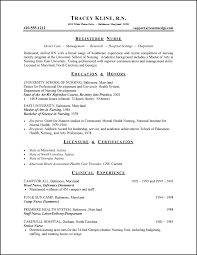 Nurse Resume Example Sample Nurse Resume