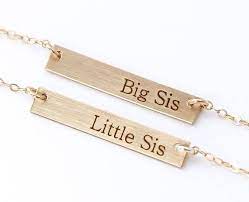 Sister Necklaces For 2 Lil Sis Big Sis Necklaces Sister Etsy Sister Necklaces For 2 Big Sis Necklace Sister Necklace